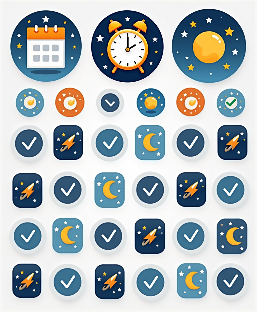 Night Sky - Sticker Sheet v8
